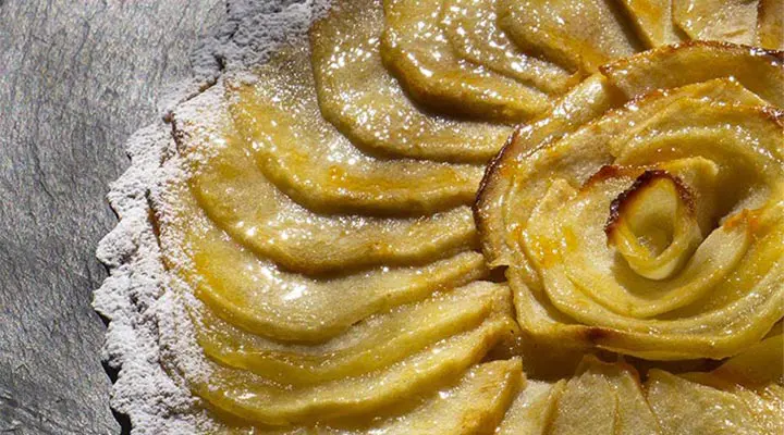 Tarte aux pommes fleur